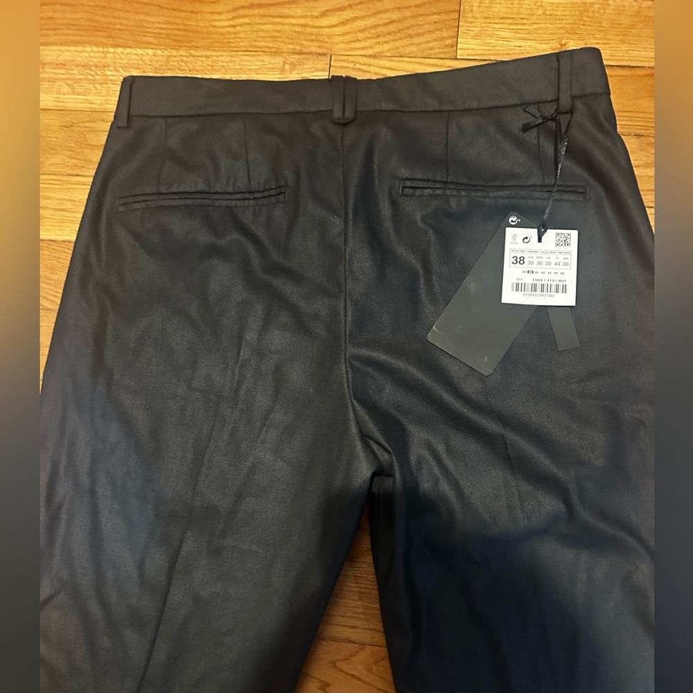 NWT Zara Man Comfort Slim Fit Dark Gray Dress Pants Trousers Slacks US Size 30 - Picture 5 of 9